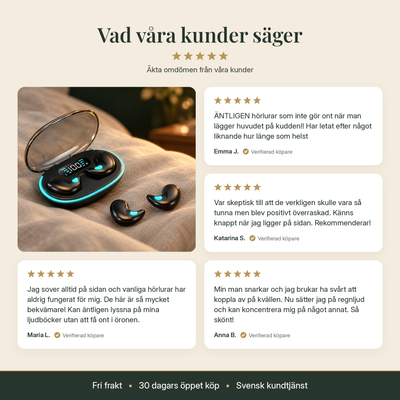 NordSömn Sömnhörlurar – för dig som sover på sidan